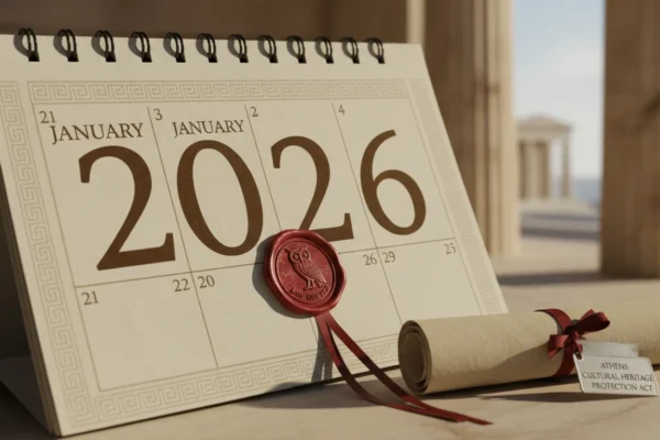 Athens: Nuevas leyes protegen obras en 2026