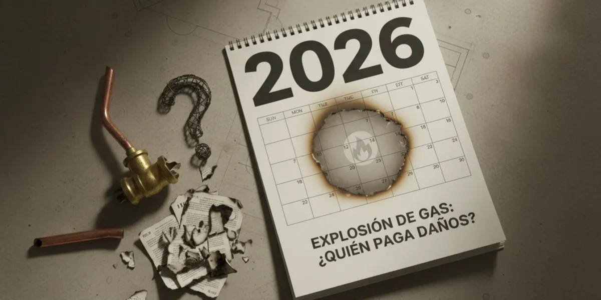 Explosión de gas: ¿Quién paga daños en 2026?
