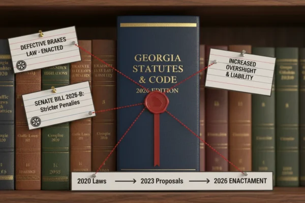 Frenos defectuosos: Georgia endurece ley 2026