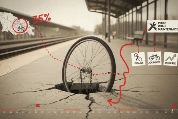 Georgia: 35% de accidentes bici por mal estado vía