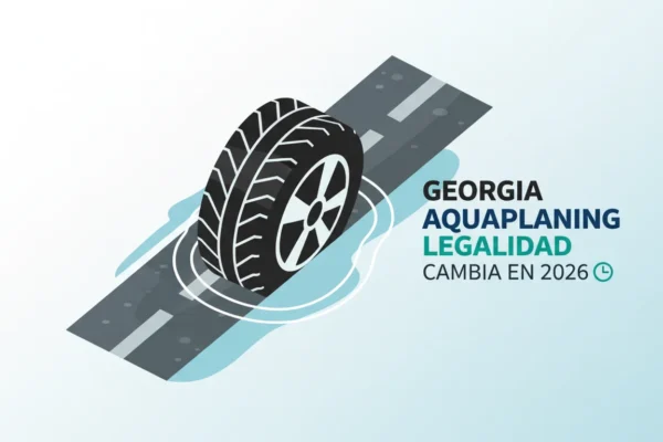 Georgia: Aquaplaning legalidad cambia en 2026