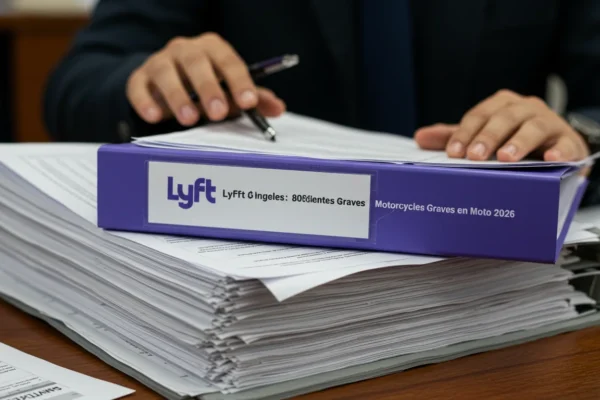 Lyft Los Ángeles: 80% Accidentes Graves en Moto 2026