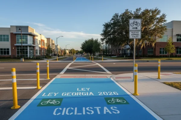 Alpharetta: Ley Georgia 2026 impacta ciclistas