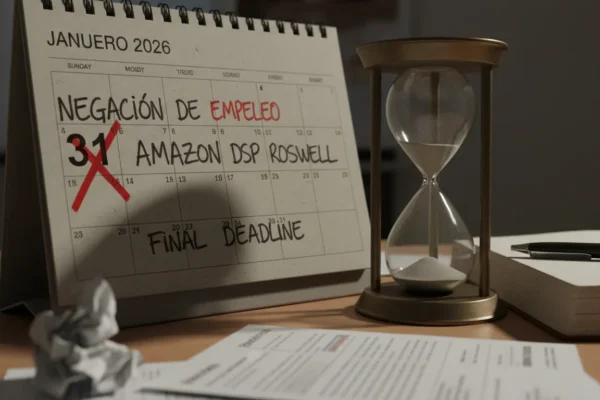 Amazon DSP Roswell: Negación de Empleo 2026