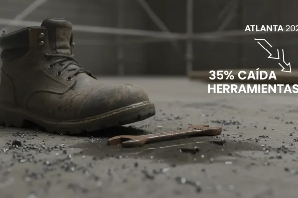 Atlanta 2026: 35% de accidentes por caída de herramientas