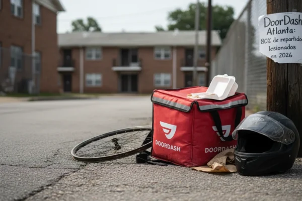 DoorDash Atlanta: 80% de repartidores lesionados en 2026