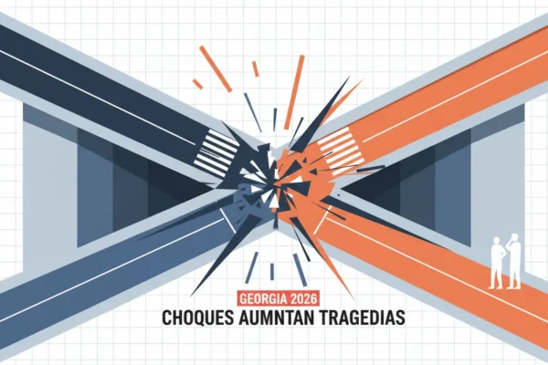 Georgia 2026: Choques de dos vehículos aumentan tragedias