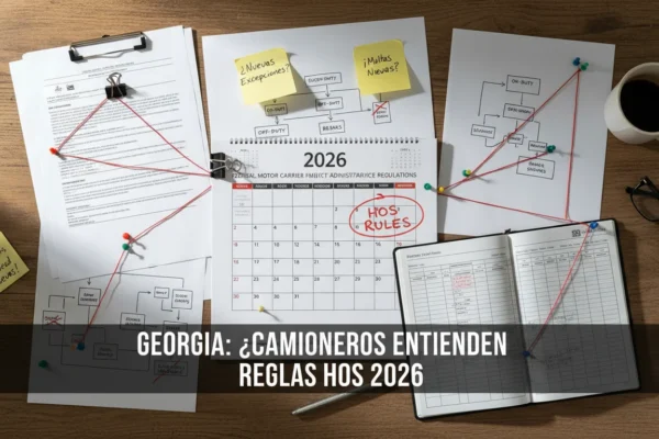 Georgia: ¿Camioneros entienden reglas HOS 2026?
