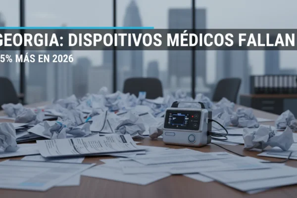 Georgia: Dispositivos médicos fallan 15% más en 2026