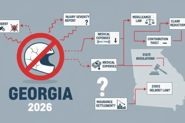 Georgia: ¿Sin casco afectará tu reclamo en 2026?