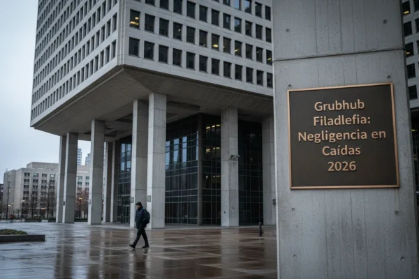 Grubhub Filadelfia: Negligencia en Caídas 2026