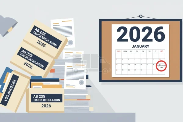 Los Ángeles: Nueva Ley AB 235 de 2026 en Camiones