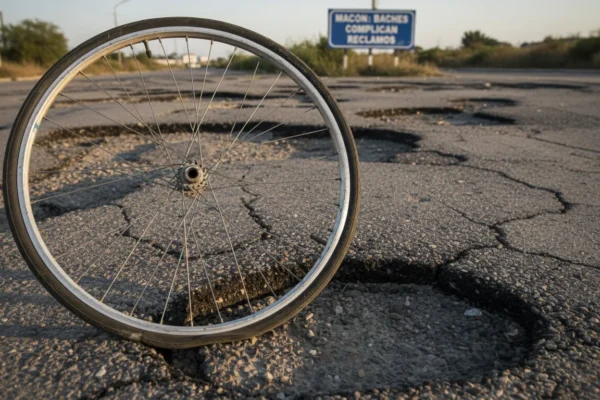 Macon: Baches Complican Reclamos de Ciclistas en 2026