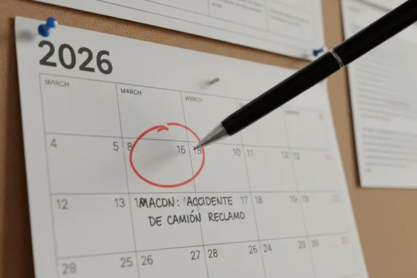 Macon: Tu reclamo por accidente de camión en 2026