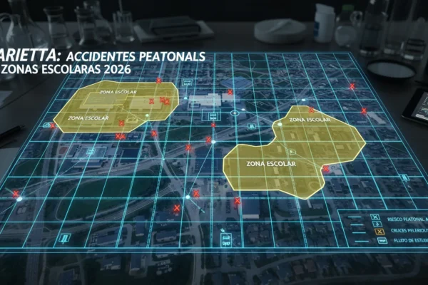 Marietta: Accidentes peatonales en zonas escolares 2026