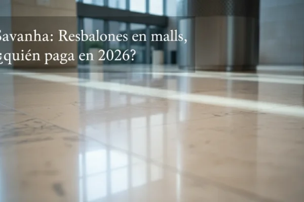 Savannah: Resbalones en malls, ¿quién paga en 2026?