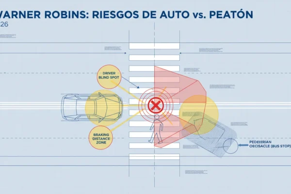 Warner Robins: Riesgos de Auto vs. Peatón en 2026