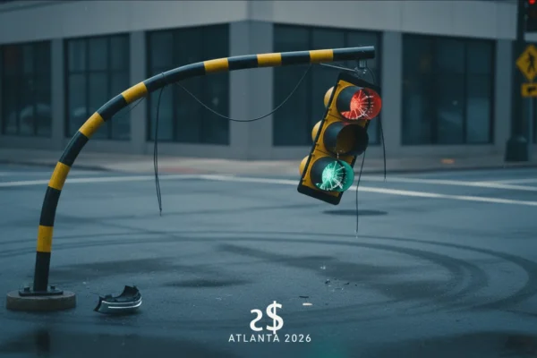 Accidente en Atlanta 2026: ¿Quién paga por semáforo