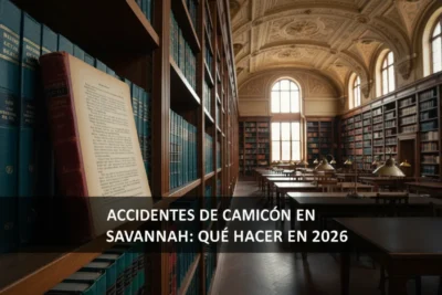 Accidentes de Camión en Savannah: Qué Hacer en 2026