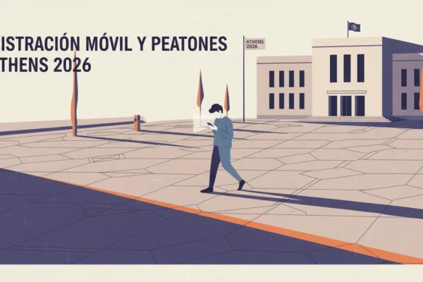 Athens 2026: Distracción móvil y peatones