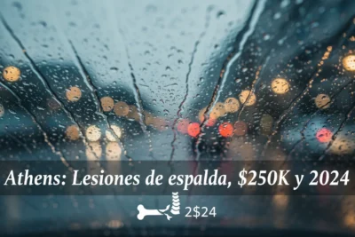 Athens: Lesiones de espalda, $250K y 2024