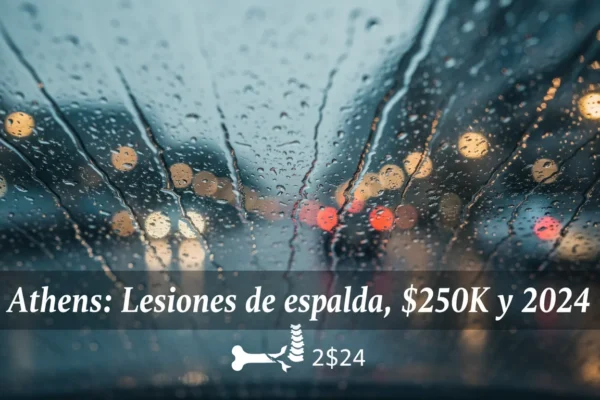 Athens: Lesiones de espalda, $250K y 2024