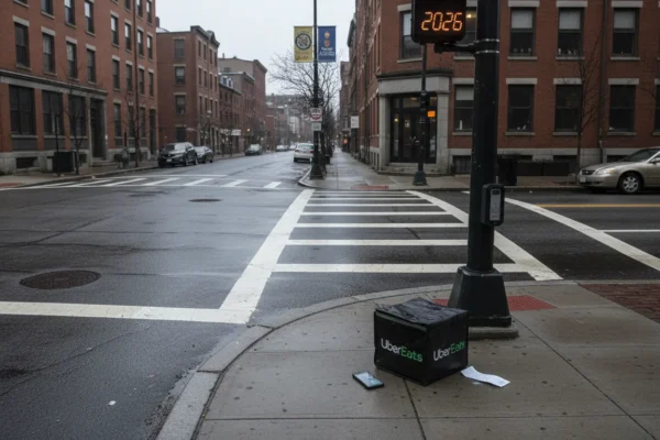 Boston UberEats: ¿Cruzar en rojo te arruina en 2026?