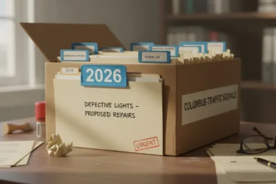 Columbus: Semáforos defectuosos en 2026
