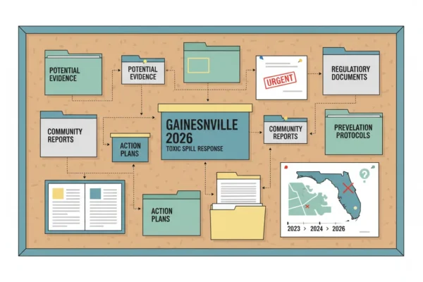Derrame tóxico en Gainesville: ¿Qué hacer en 2026?