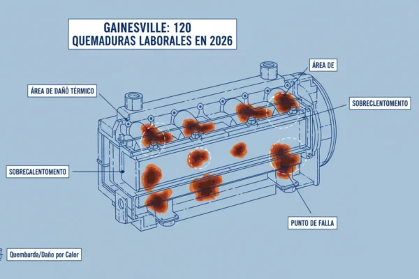 Gainesville: 120 Quemaduras Laborales en 2026