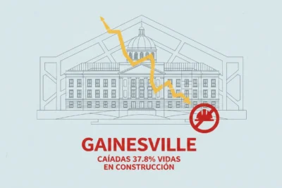 Gainesville: Caídas Cobran 37.8% Vidas en Construcción