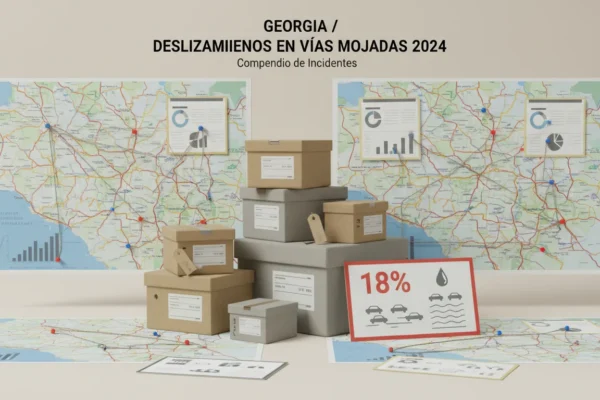 Georgia: 18% de Resbalones en Vías Mojadas en 2024