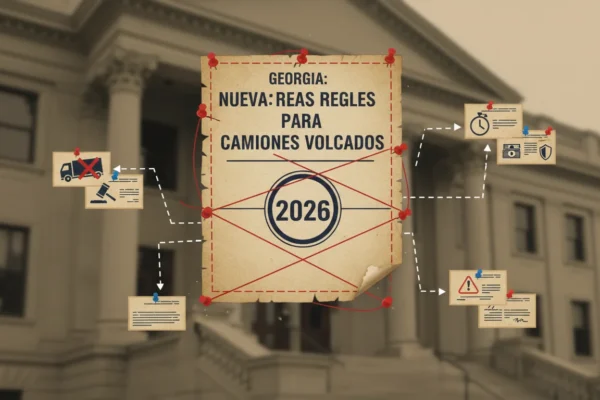 Georgia: Nuevas reglas para camiones volcados en 2026