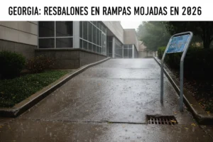 Georgia: Resbalones en rampas mojadas en 2026