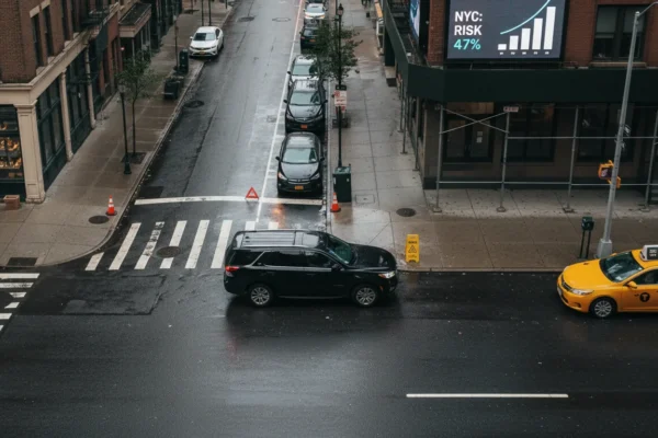 Lesiones Uber Nueva York: 47% de Riesgo en 2026