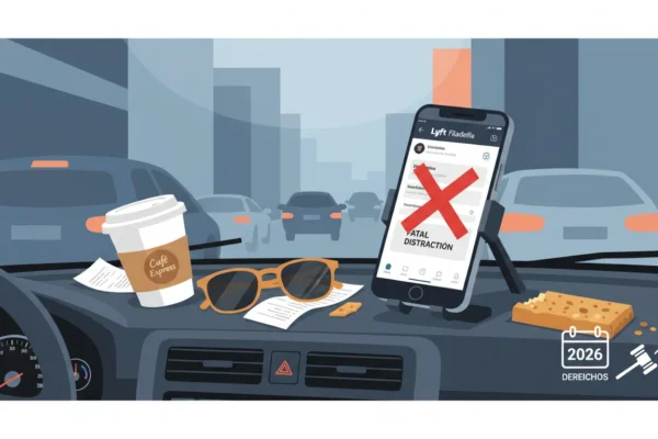 Lyft Filadelfia: Distracción Fatal y Derechos 2026