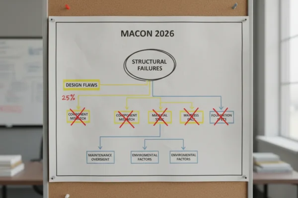 Macon: 25% de fallas estructurales por diseño en 2026