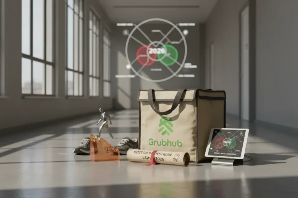 Peatones Grubhub Boston: Riesgos y Leyes 2026