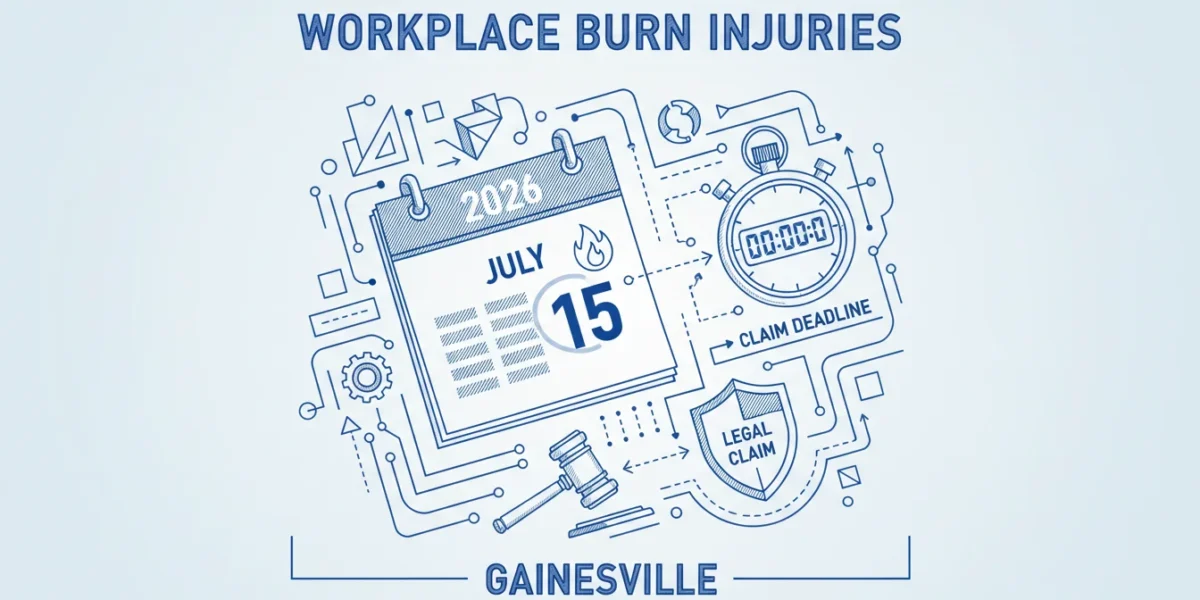 Quemaduras laborales en Gainesville: Su reclamo 2026
