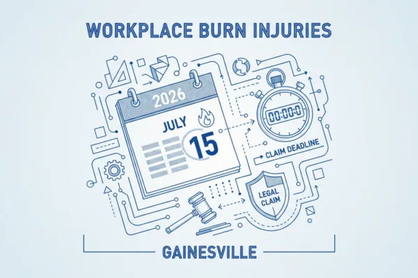 Quemaduras laborales en Gainesville: Su reclamo 2026