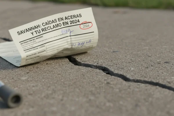 Savannah: Caídas en aceras y tu reclamo en 2024