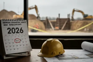 Seguridad en excavaciones de Georgia: 2026 y derrumbes
