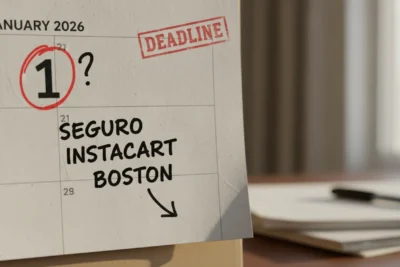 Seguro Instacart Boston: ¿Quién Paga en 2026?