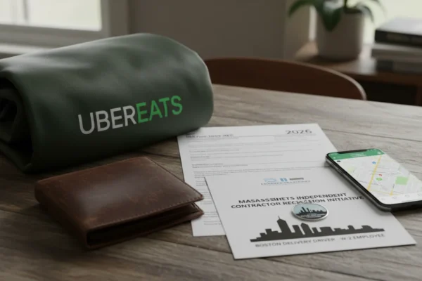 UberEats Boston: Reclasificación 1099 en 2026