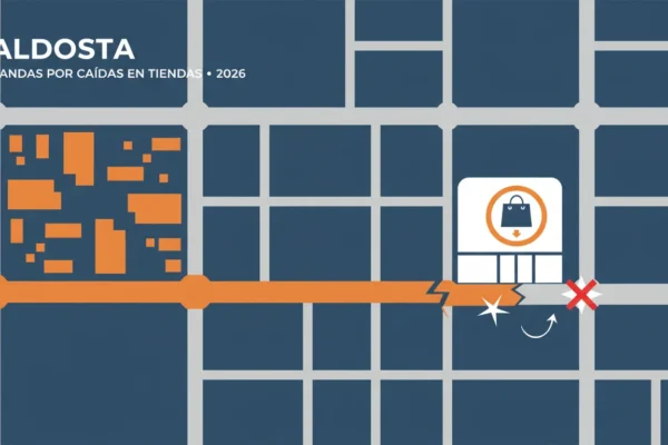 Valdosta: Demandas por caídas en tiendas en 2026