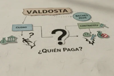 Valdosta: ¿Quién paga por caídas en baches 2026?